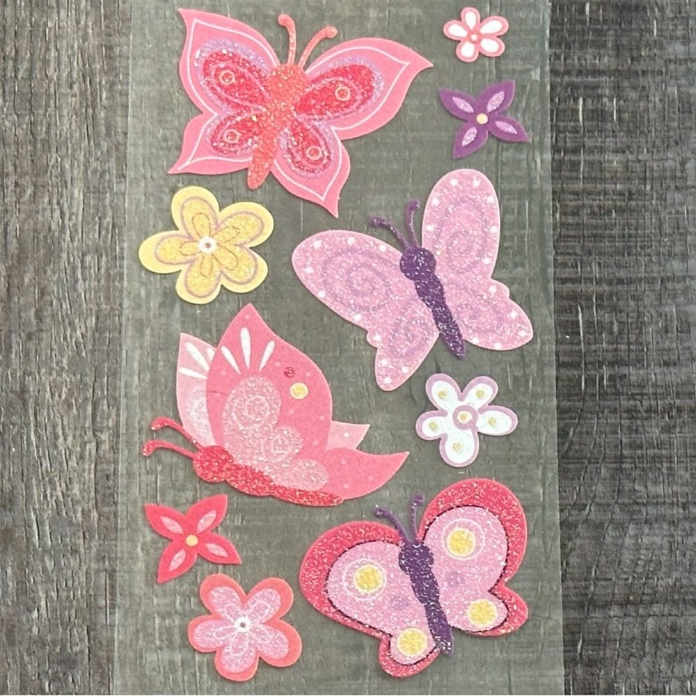 💞 New Butterfly Glitter Scrapbook Stickers